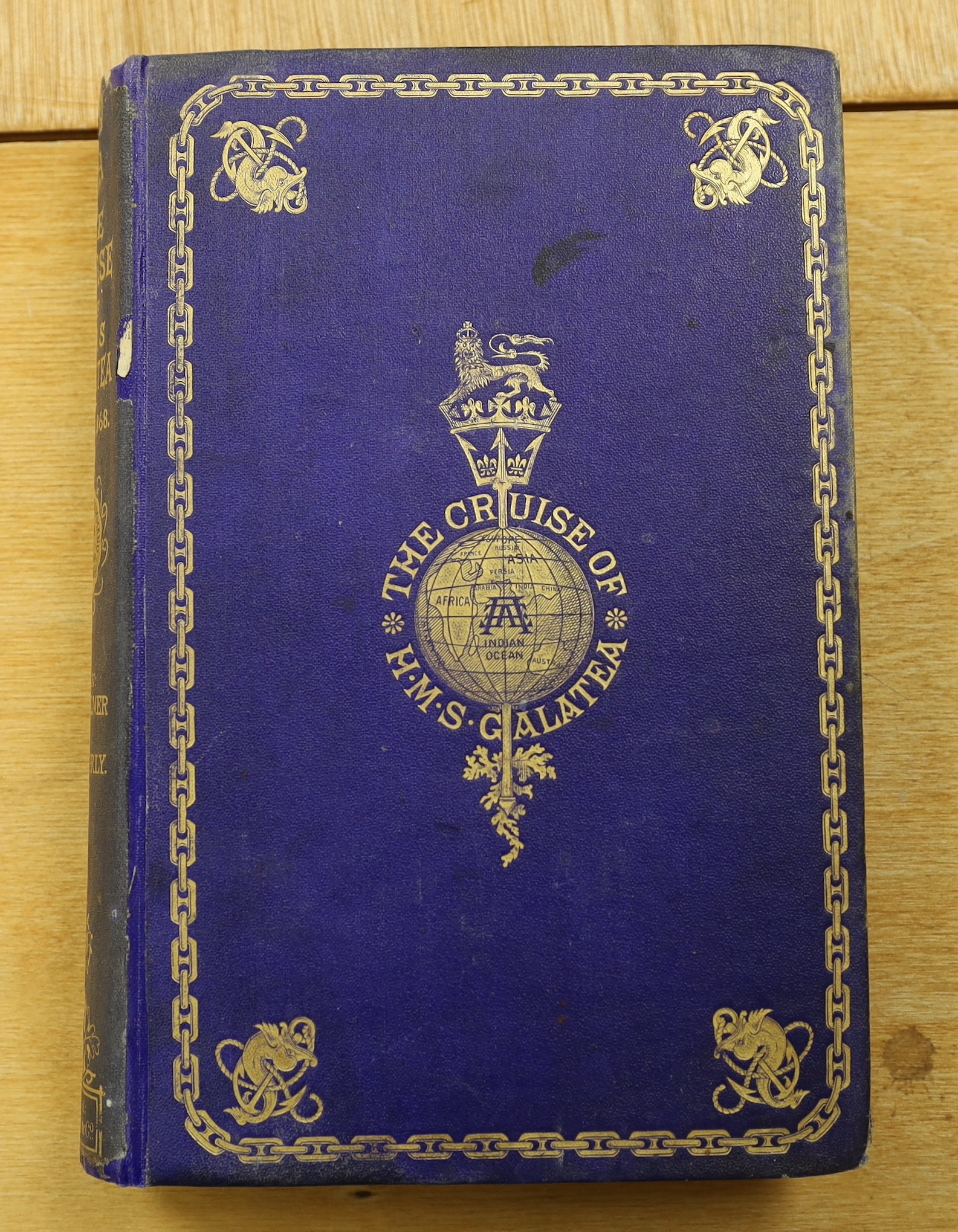 Simpson, Sir George - Narrative of a Journey round the World, during the years 1841 and 1842. 2 vols. portrait and folded map; newly rebound gilt lettered cloth. 1847; Milner, Rev. John and Brierly, Oswald - The Cruise o